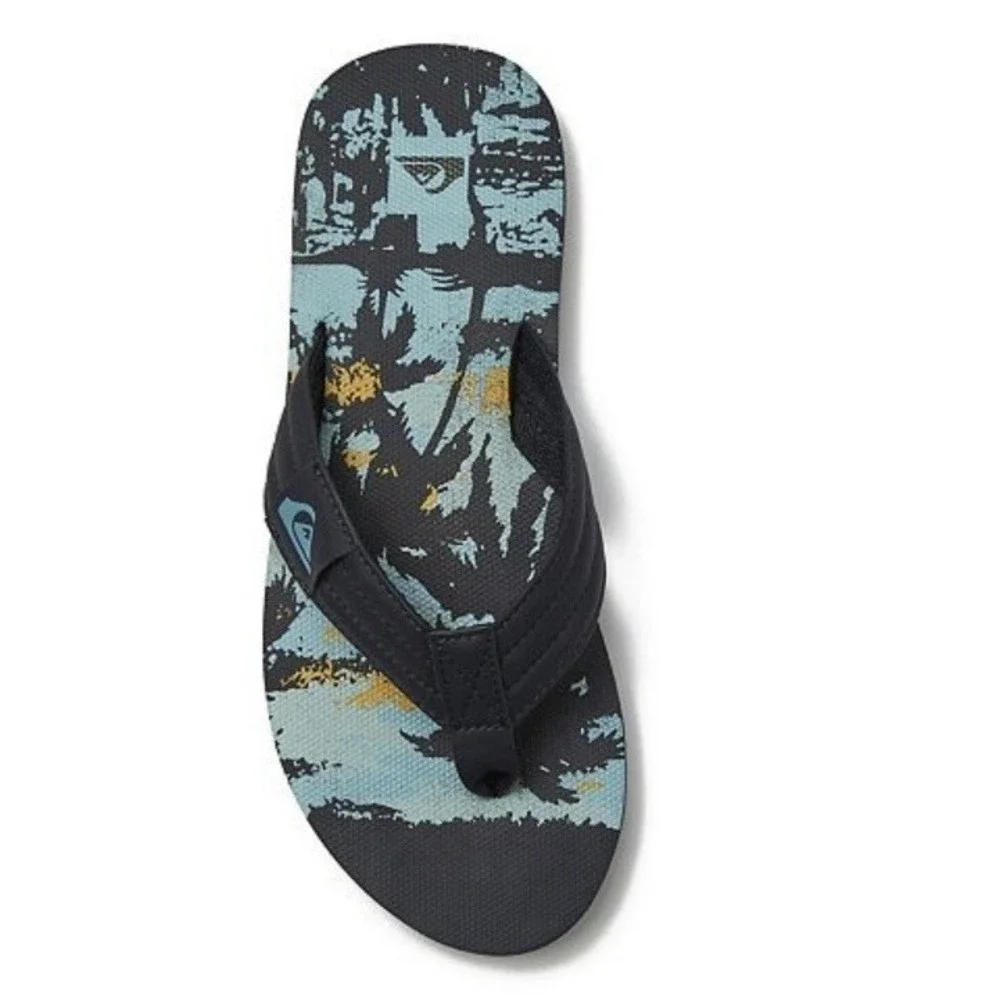 Quiksilver Foundation Sandals / Flip-Flops - NWT Mens 13 Navy Blue Comfortable